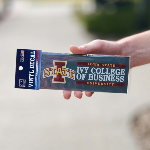 Ivy College of Business Vinyl Decal (6"X2")